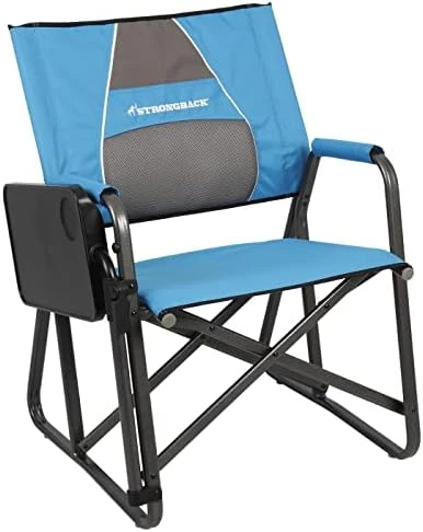 STRONGBACK Director With Innovative Lumbar Back Support Heavy Duty Camping Chair With Side Table - Image 11