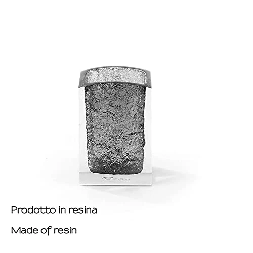 Gedy Antares Portacepillos, Resin, Grey, 6.2 x 8 x 11.7 - Image 4