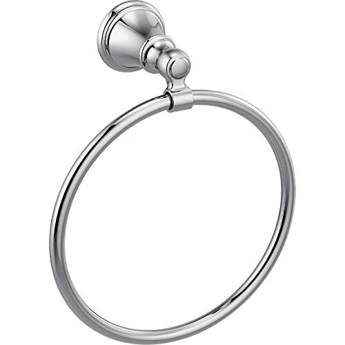 Delta Faucet 73246 Woodhurst Wall Mounted Towel Ring In Polished Chrome, Bath Accessories