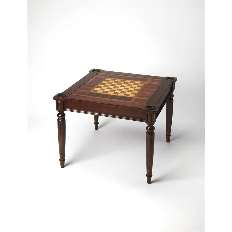 MAKLAINE Modern/Contemporary Multi-Game Card Table - Cherry Brown