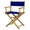 Casual Home 18" Director's Chair Natural Frame With Royal Blue Canvas