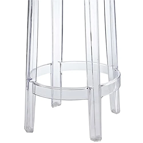 Modway Casper Modern Acrylic Counter Bar Stool In Clear - Fully Assembled - Image 2