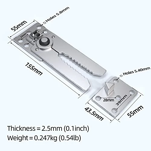 Sectional Couch Connectors For Sliding Sofas 2Pack Heavy Duty Steel Sofa Clips Non-Slip Furniture Connectors Universal Bracket Hooks Buckle For Sliding Sofas - Image 2