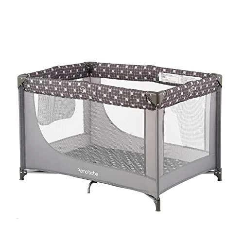 Pamo Babe Portable Crib Baby Playpen With Mattress And Carry Bag (Blue) - Image 8