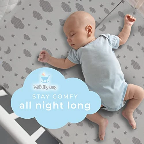 Waterproof Pack And Play Mattress Topper - 38" X 26" - Trifold Style - Breathable Soft Bamboo - Portable Trifold Playard Mattress Topper- Baby Foam Playpen Mattresses For Babies By Babylicious - Image 5