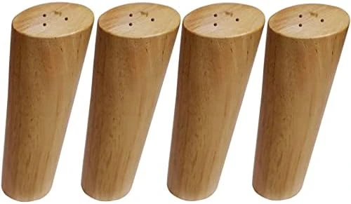 Round Solid Wood Furniture Legs Sofa Replacement Legs Perfect For Mid-Century Modern/Great IKEA Hack For Sofa, Couch, Bed, Coffee Table (4 Inches,Set Of 4, Original Wood Color) - Image 13