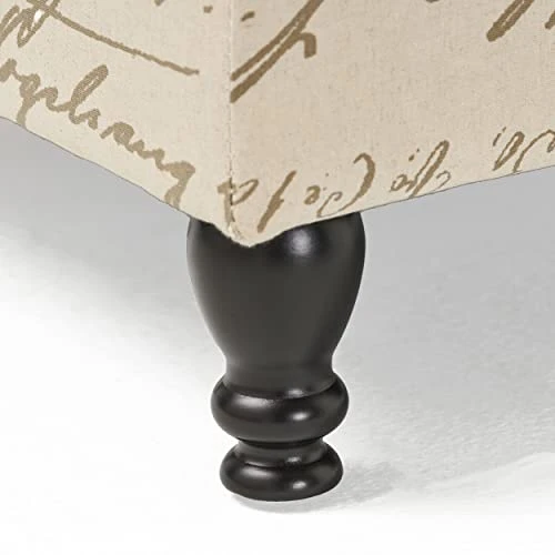 Christopher Knight Home Parisian Storage Ottoman, French Script - Image 4