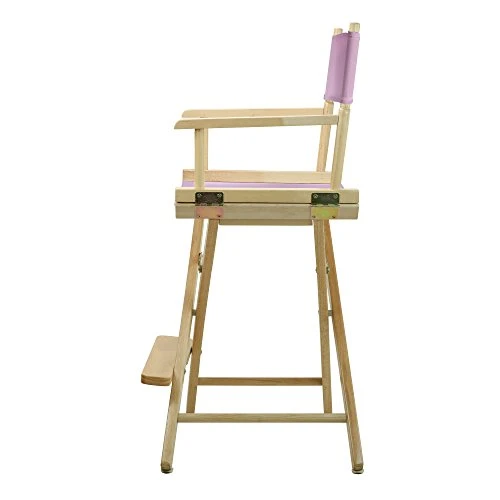 Casual Home 220-00/021-22 Director Chair 24" - Counter Height Natural Frame/Pink Canvas - Image 3