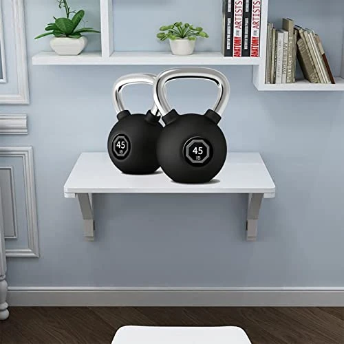 MM MELISEN Wall Mounted Folding Table For Laundry Room, Wall Mounted Fold Down Desk For Small Saving Spaces, Kids Floating Desk For Dining, Room, Study, Kitchen, Dinner, Bar - Image 3