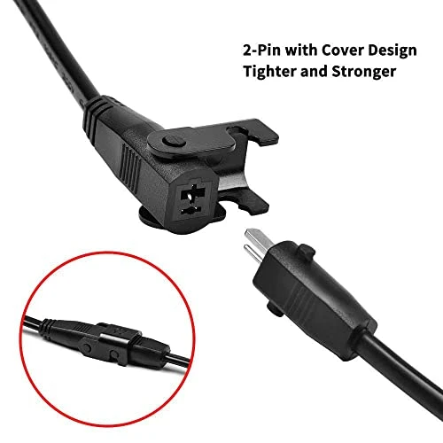 6 Feet Extension Cord For Lift Chair Or Power Recliner, Replacement Power Supply Cable For Okin Limoss Lazboy Pride Catnapper