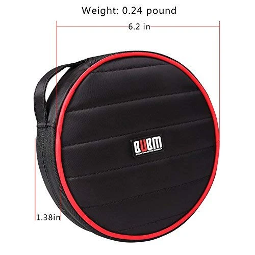 CD/DVD Portable Carry Wallet BUBM 32 CD Disc Capacity Waterproof Storage Case Compact And Easy To Store For Car Home And Travel Black - Image 3
