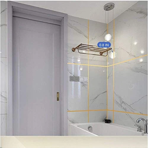 Gold Metalized Polyester Mylar Film Tape With Acrylic Adhesive, 1 In X 55 Yds. Vibrant Mirror Like Finish, Gold Decor Tape For Detailing Accent Wall, Cabinet (For Smooth And Dry Surface Only)) - Image 6