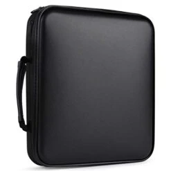 Fansport CD Case 160 Capacity DVD Case Organizer CD/DVD Case, CD Case Storage DVD Organizer Case DVD Booklet CD/DVD Holder Case DVD Book Heavy Duty DVD Case Book Wallet