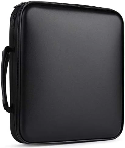 Fansport CD Case 160 Capacity DVD Case Organizer CD/DVD Case, CD Case Storage DVD Organizer Case DVD Booklet CD/DVD Holder Case DVD Book Heavy Duty DVD Case Book Wallet - Image 7
