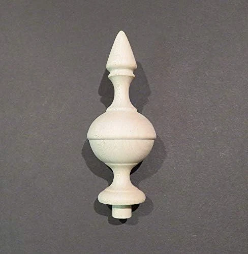 Wooden Finial Bed Post 5" Wood Choice Oak Maple Cherry Walnut Or Mahogany #65 (Cherry) - Image 2