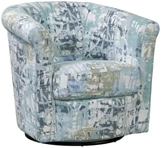 GRAFTON HOME Marvel Swivel Chair, 30D 30W 29H, Slate Splatter - Image 14