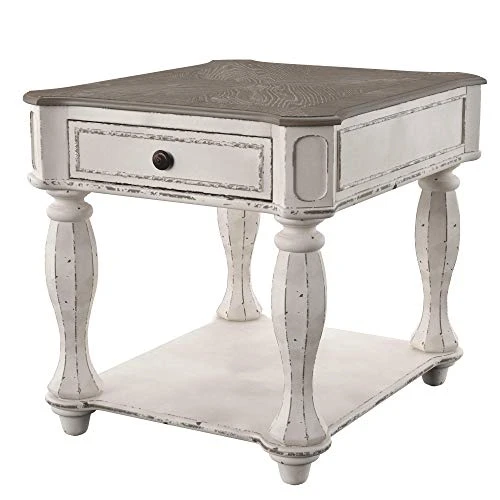 Liberty Furniture Industries Magnolia Manor End Table, W24 X D28 X H24, White - Image 6