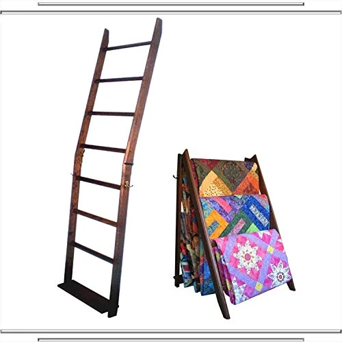 The LadderRack It's 2 Quilt Racks In 1! (7 Rung/30" Model/American English)