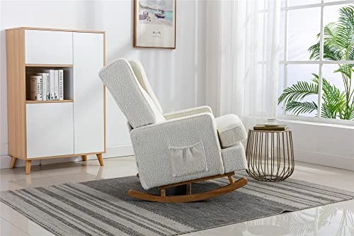 LANTRO JS Modern Glider Rocker Chair, Comfortable And Stylish Rocking Chair For Living Room, Bedroom, And Nursery - Image 2