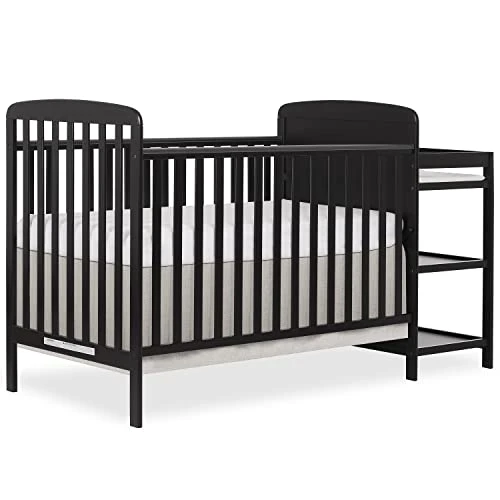 Dream On Me Anna 3-in-1 Full-Size Crib And Changing Table Combo In Steel Grey, Greenguard Gold Certified, Non-Toxic Finishes, Includes 1" Changing Pad, Wooden Nursery Furniture - Image 10