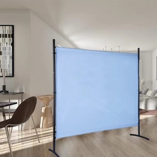 GOJOOASIS Room Dividers Partition Wall Divider Privacy Screens 1 Panel (Blue)