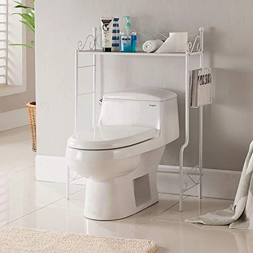 K And B Furniture Co Inc K&B Over The Toilet Shelf Black - Image 4