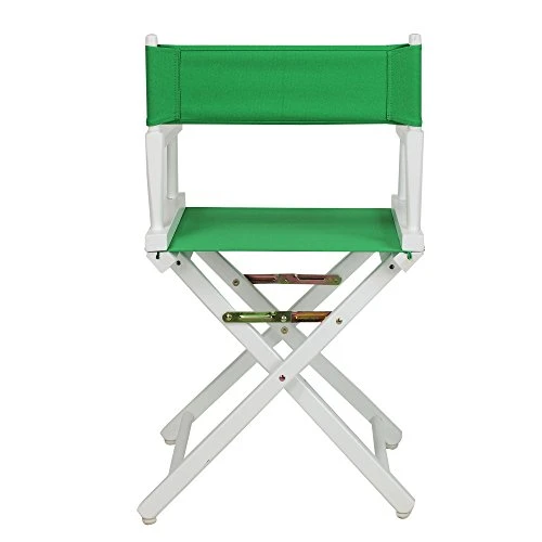 Casual Home 18" Director's Chair White Frame With Green Canvas - Image 2