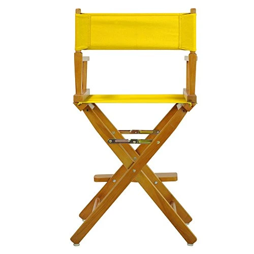 Casual Home 220-05/021-34 Director Chair 24" - Counter Height Honey OakFrame/Gold Canvas - Image 4