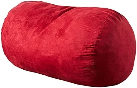 Great Deal Furniture Flora Traditional 6.5 Foot Suede Bean Bag (Cover Only), Tuscany - Image 9