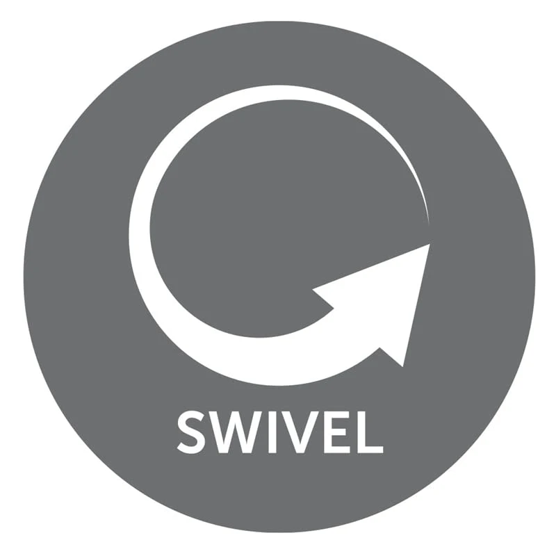 Home Square Polyester Manual Swivel Glider Recliner In Heather Brown - Set Of 2 - Image 5