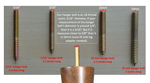 BingLTD - 7 1/2" Mid Century Dark Walnut Sofa Legs - Set Of 4 (Emma LEG-202) - Image 2