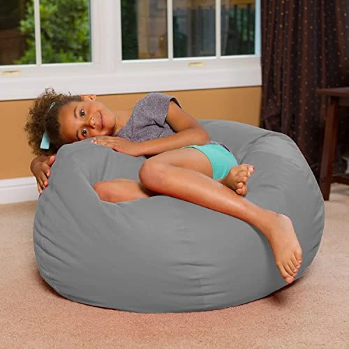 Posh Beanbags Bean Bag Chair, X-Large-48in, Solid Orange - Image 4