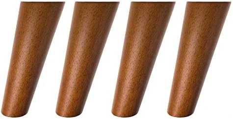 Round Solid Wood Furniture Legs Sofa Replacement Legs Perfect For Mid-Century Modern/Great IKEA Hack For Sofa, Couch, Bed, Coffee Table (4 Inches,Set Of 4, Original Wood Color) - Image 11