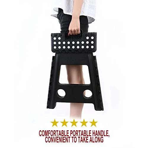 Maddott Super Strong Folding Step Stool,11x8.5x15inch, Holds Up To 250 Lb, Black - Image 3