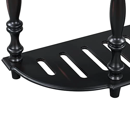 LUMISOL French Console Table Entryway Table With Bottom Shelf, Contemporary Curved Sofa Table With 4 Drawers For Hallway(Black - Image 6