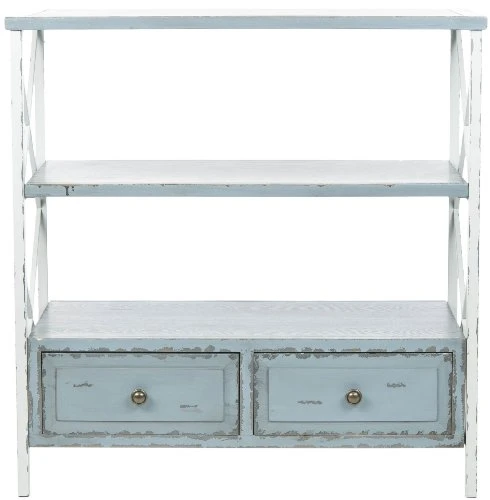 Safavieh American Homes Collection Chandra Pale Blue And White Smoke Console Table - Image 2