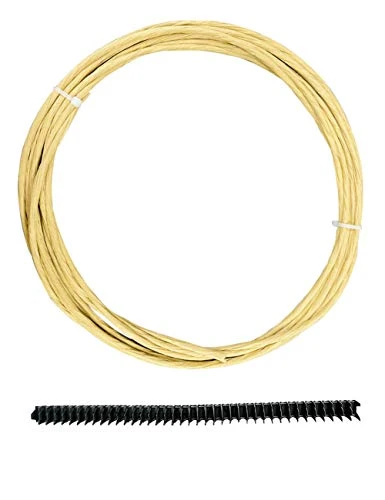 YLM1991 Upholstery Stay Wire For Sofa Furniture Springs, 9 Gauge With 40 Clips (10M/32ft)