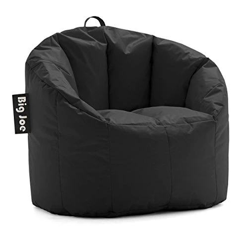 Big Joe Milano Bean Bag Chair, Black Smartmax, 2.5ft & Milano Bean Bag Chair, Red Smartmax, 2.5ft - Image 3