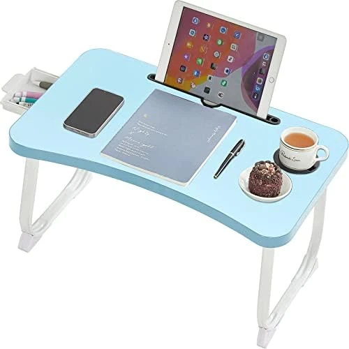 LKBBC Laptop Table For Bed, Bed Tray Tables For Adults And Kids Low Foldable Portable Computer Stand Drawing Reading Studying Floor Table, TV Tray Holder For Couch Sofa - Image 8