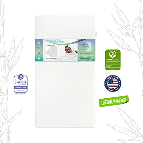Evolur Comfort Lite Plus Fiber Crib & Toddler Mattress, Greenguard Gold Certified - Image 6