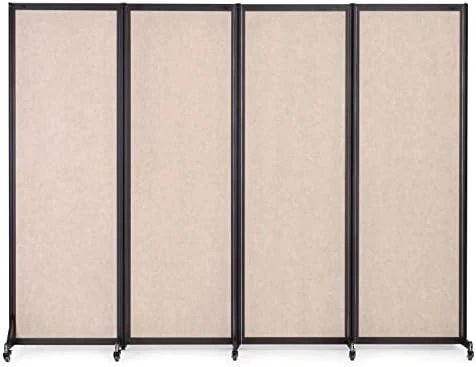 Strongbird Room Divider,Privacy Screen Partition Separator,Portable Commercial Room Dividers,Freestanding Office School Dividers, 126''(L)* 78.7''(H),5 Panel,Grey - Image 8