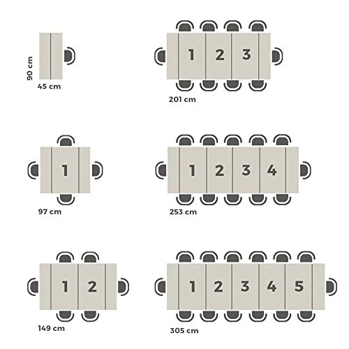 Mobili Fiver, First, Extendable Console Table, Ashwood Black, Made In Italy - Image 4