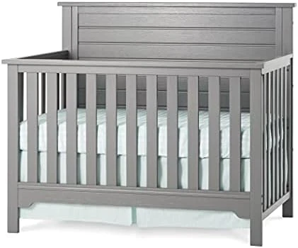 Child Craft Farmhouse Flat Top 4-in-1 Convertible Crib (Brushed Cotton) - Image 7