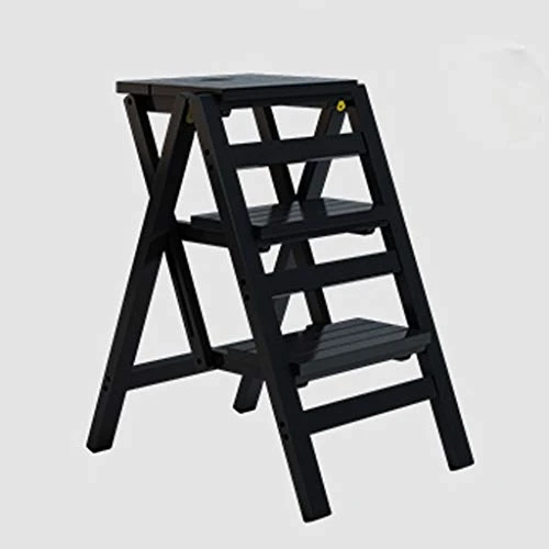 DINGZZ Step Stool-Portable Folding 3-Step Ladder,Folding Step Stool,Portable Lightweight Folding Space Saving Ladders,Multi-Use For Household, Market, Office - Image 2