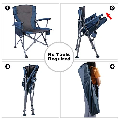 REDCAMP Folding Card Table With Chairs Set For 4, Portable Small Square Table And Chairs Fold In Half For Adults Outdoor Indoor Use, White 34" - Image 4