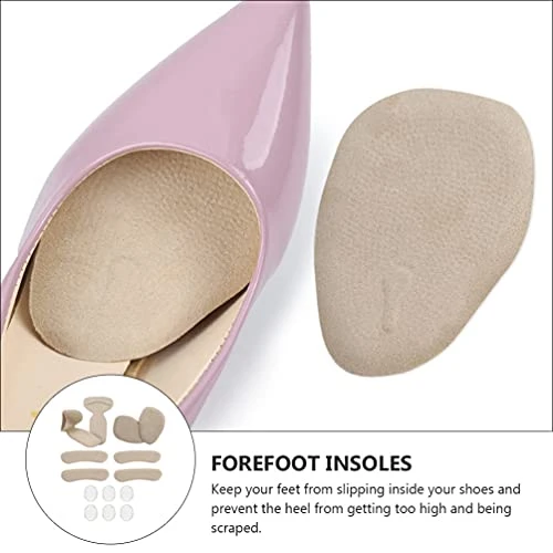 Holibanna Heel Grips High Heel Pads Heel Inserts High Heel Forefoot Cushion Blister Prevention High Heel Insoles High Heel Liners Anti Slip Heel Shoe Cushion Inserts Heel Snugs For Women - Image 2