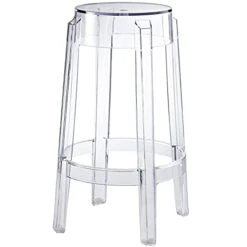 Modway Casper Modern Acrylic Counter Bar Stool In Clear - Fully Assembled