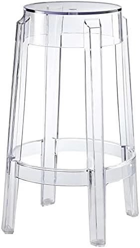 Modway Casper Modern Acrylic Counter Bar Stool In Clear - Fully Assembled - Image 4
