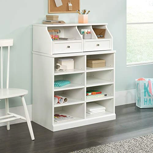 Sauder Craft Pro Series Open Storage Cabinet, White Finish - Image 3