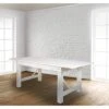 Flash Furniture HERCULES Series 7' X 40" Rectangular Antique Rustic White Solid Pine Folding Farm Table